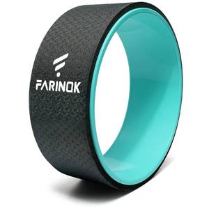 lot 13725 image: Yoga Wheel for Back Pain Relief, Back Roller Wheel with Extra Cushion, Wider & Thickest Foam, Stretches and Strengthens Core Muscles