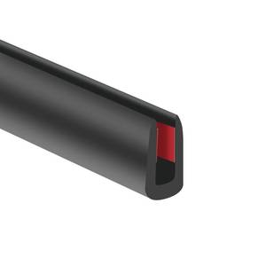 lot 14059 image: Rubber Edge Trim, 18(3mm) Self Adhesive Flexible U Channel Edge Protecter for Sheet Metal, Glass, Flexiglass and Plywood, Fit for 764-532 Width Edge, Black Color, 20Ft, EPDM Material