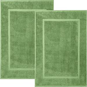 lot 14069 image: RIVERSIDE Bath Mat Set of 2 - Green Bath Mats 21x34 Inches, Not a Bathroom Rug, 100% Ring Spun Cotton, Super Soft & Highly Absorbent Bathroom Floor Mats