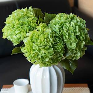 lot 14104 image: DUYONE 22 Real Soft Touch Hydrangea Artificial Flowers Realistic,Large Long Stem Fake Flowers Full Latex Faux,Wedding Bouquet,Party Home Decor,Garden Office Room Table Centerpieces Green 3Pcs