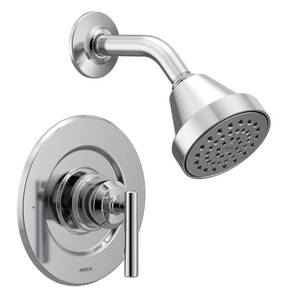 lot 19581 image: Moen Gibson Chrome Posi-Temp Pressure Balancing Eco-Performance Modern Shower Trim, Valve Required, T2902EP