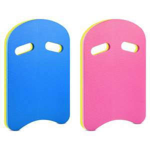 lot 19590 image: Kickboard Swimming Training Kick Board U Design Summer Aid Float Equipment EVA Foam with Integrated Hole Handle for Water Pool Accessories(Blue, Pink,2 Pcs)
