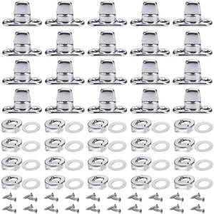 lot 20068 image: Gisafai 20 Sets Canvas Twist Lock Fasteners, Turn Button Fasteners, Eyelet and Stud Mounting Screws for Canvas Marine Fastener Turn Buttons