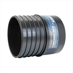 lot 20088 image: POWERTEC 70285 4 Quick Connect Splice for DWV PVC Pipe with Left-Hand Threaded End to 4 I.D. Flexible Hose.
