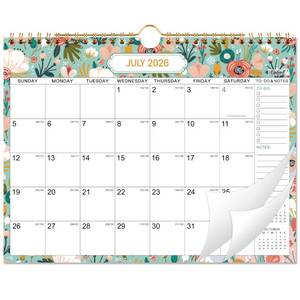 lot 20091 image: 2026-2027 Wall Calendar - 2026-2027 Calendar from Jul. 2026 - Dec. 2027, Wall Calendars 8.5 x 11 with Julian Dates, Twin-Wire Binding