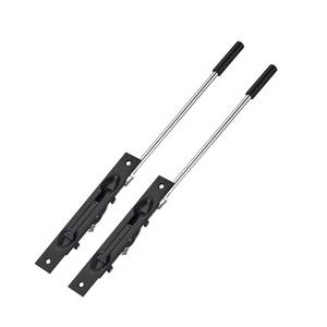 lot 20104 image: TOGU 2 Pack 10 Extension Flush Bolt, Flush Bolt for Double Door,Used As Alternative Tools for French Door Lock, Fixed A Variety of Doors, Matte Black