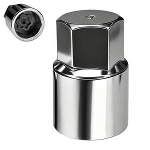 lot 20115 image: Eponcia Wheel Lock Key Lug Nut Key Locking Lug Nut Removal Tool for Toyota Lexus Tacoma Senna, Security Nuts Socket Wrench Anti-Theft D-Wheel Locking Nuts Socket Adapter Installation & Removal (Silver