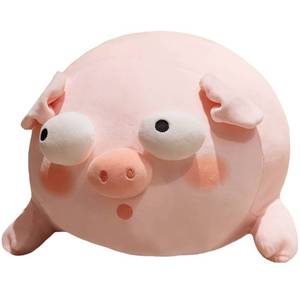 lot 20135 image: ELAINREN Ultra-Soft Pink Pig Plush Body Pillow Cute Kawaii Piggy Stuffed Hugging Pillow Chubby Piglet Plushie Cushion Decor Gifts15.7