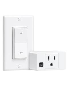lot 20143 image: TREEWELL Remote Control Outlet, Decorator Rocker Wall Switch, 200FT Long Range Wireless Light Switch, Mini Remote Outlet Plug, 15A1875W High-Power for Lamps, Lights, Household Appliances, ETL Listed