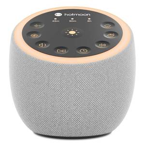lot 20165 image: Hotmoon Sound Machine for Sleep, Cocoon 2 White Noise Sound Machine with 40 Relaxing Sounds, Dual-Speaker & Timer, 8 Night Light, Pink Brown Green Noise for Sleeping Adults, Office Privacy, Plug-in