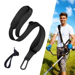 lot 20180 image: NRJSSCC Trimmer Strap for Weed Eater Strap, Heavy Duty Shoulder Strap for Leaf Blower, Universal Padded Harness Compatible with Greenworks, EGO, Leaf Blowers, String Trimmers, Shrub Trimmers, Black