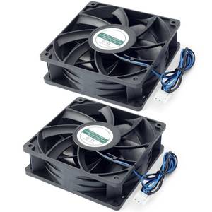lot 20203 image: Mhrxusd 2 Pack XY-12038B2H High Air Volume EC-Fan fit for hte12038d Fan 110V-220V 0.06A 5060HZ 12CM 120�120�38mm for Ice Maker Cabinet Cooling