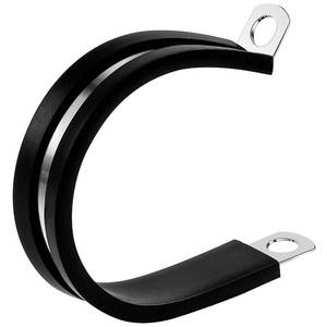 lot 20224 image: 1-12 Inch Rubber Cable Clamp Metal Clip Pipe Hose Tube Conduit Wire Steel