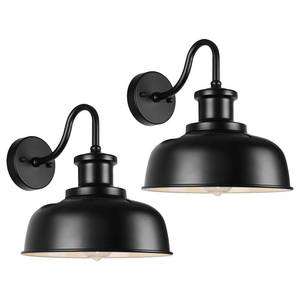 lot 1147 image: Diyel Solar Barn Lights for Outside, Outdoor Wall Lights Solar Powered, Farmhouse Exterior Wall Sconces, Industrial Exterior Lighting Fixture, Rustic Lantern for Garage, Barn, Shed,RZSR007-2