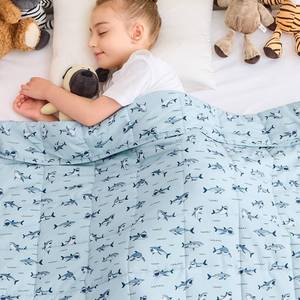 lot 1177 image: yescool Shark Weighted Blanket 3 Pounds Cooling Weighted Lap Blanket, Heavy Blankets, Weighted Throw Blanket Gifts for 20-40lbs, 36x48