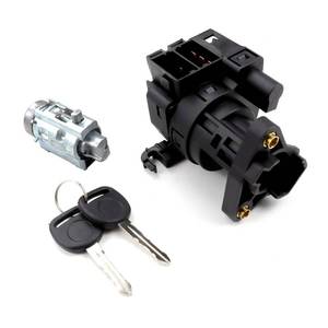 lot 2191 image: FEXON Ignition Switch & Ignition Lock Cylinder with 2 Keys Compatible with 1997-2005 Chevy Malibu Impala Monte Carlo Olds Alero Grand Am Repalces 12458191 22599340