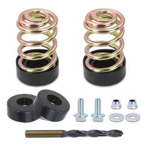 lot 2199 image: SoCiMa 283516 Compression Seat Spring & 422127-4 Cap Compatible with Grasshopper, John Deere, Cub Cadet ZT1, Husqvarna TS 142 Mower Seat Part