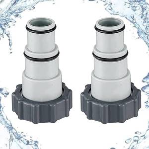 lot 2238 image: Pool Hose Adapter A �� 1.5 to 1.25 Conversion Connector, Replacement Part Compatible with Filter Pumps & Saltwater Systems (2Pack��Adapter A��)
