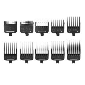 lot 2246 image: Oneisall 676 10Pcs Attachment Guide Comb Guards, Only Fits Dog Clippers-ASIN B09QFRN3D5 (Model RFC-676), 1.5mm3mm4.5mm6mm10mm13mm16mm19mm22mm25mm Cut Length, Black