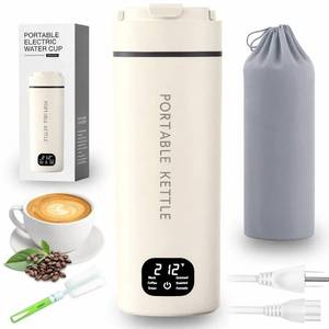 lot 2255 image: HDQ 2026 Travel Kettle, 110V240V Any Voltage Portable Kettle for Travel, 6 Temperature Controls Portable Water Heater, 316 Stainless Steel Small Electric Kettle, Auto Shut Off & Boil Dry Protection