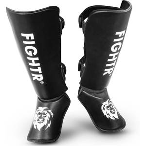 lot 3653 image: FIGHTR� Shin Guards - with a and Ideal Padding  Thick shin Protection for Kicks in Kickboxing, MMA, Muay Thai and Other Martial Arts