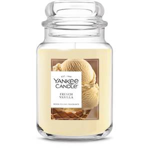 lot 3661 image: Yankee Candle French Vanilla Scented Candle, 22oz Large Jar with up to 150 Hour Burn Time, Giftable