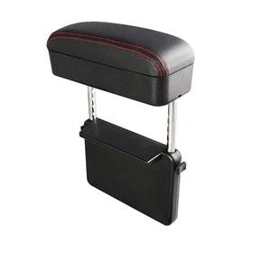 lot 3668 image: AOWIS Car Console Armrest Box Arm Rest Height Adjustable Comfort Elbow Pad Universal (Black red)