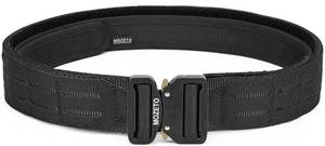 lot 4383 image: MOZETO Molle Battle Belt, 2 Battle Belts Tactical War Combat Quick Release Law Enforcement Duty Belts for Men