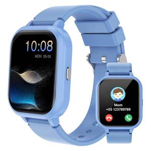 lot 4410 image: Teens Kids Smart Watch, 1.8 IP68 Boys Girls Fitness Tracker, Standalone & APP Dual Use, Bluetooth Call, DIY Sports Mode, Heart Rate Sleep Monitor, Smart Reminder, Alarms, Games, Weather, Ideal Gift