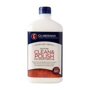 lot 4430 image: Guardsman Clean & Polish For Wood Furniture - Cream Polish 16.9 oz - Silicone Free, UV Protection - 461500
