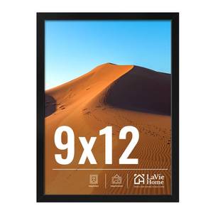 lot 4434 image: LaVie Home 9x12 Picture Frame for Wall Display, 9x12 Black Picture Frame with HD Plexiglas, 9 x 12 Frame 1 Pack, Display Frame for Vertical or Horizontal, Classic Collection