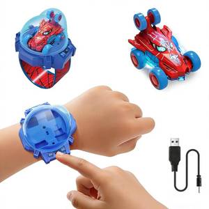 lot 6037 image: Givzan Spider Toy for Boys, Remote Control Watch Toy for Kids, Mini RC Car with LED Light and Wrist Strap for Indoor and Outdoor Play, Birthday for Toddlers