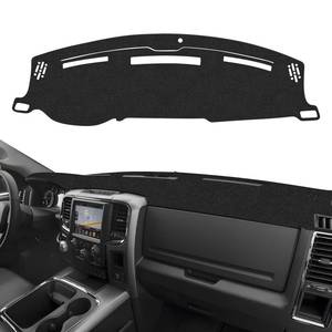 lot 6043 image: CARTIST Dash Cover for 2009 2010-2018 Dodge Ram 1500 2500 3500 Accessories Dashboard Cover Mat Ram Non-Slip Carpet Sunshield Glare UV Rays Protector (Without Hud)