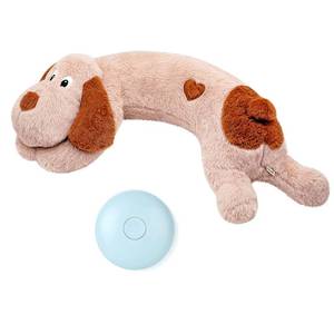 lot 9091 image: WEOK Puppy Heartbeat Toy, Dog Heartbeat Toy for Separation Anxiety Relief, Puppy Toy with Heartbeat Stuffed Animal Anxiety Calming Behavioral Aid Plush Toy for Dogs Cats Pets (Brown )