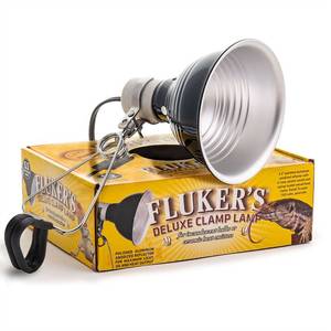 lot 9108 image: Flukers Repta-Clamp Lamp, Heavy Duty Clamp Light For Reptile Tanks and Terrariums, ULCUL Approved, Great for Reptile Basking, 75-Watt Maximum with OnOff Switch, 5.5