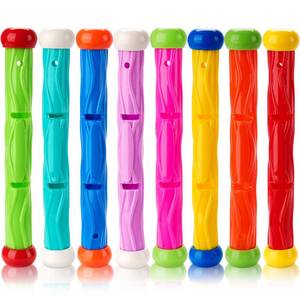 lot 10179 image: JOYIN Diving Sticks Pool Toys, 8 Pcs Underwater Training Pool Dive Stick for Kids, Colorful Swimming Toy Sinking Throwing Sticks for Kids Gifts Summer Swim Training Water Fun Pool Games(Sticks)