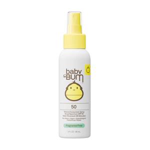 lot 10182 image: Baby Bum SPF 50 Sunscreen Spray - Mineral UVAUVB Face and Body Protection for Sensitive Skin - Fragrance Free - Travel Size - 3 oz