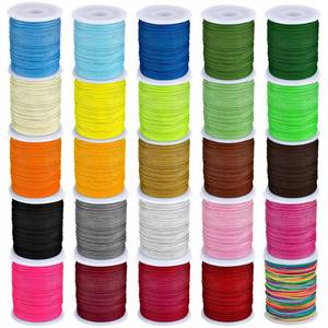 lot 10193 image: AUEAR, 25 Rolls Nylon Beading String Chinese Knotting Cord for Jewelry Making DIY 0.8mm x 10.9 Yards