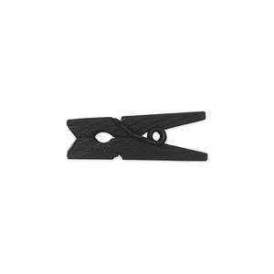 lot 10219 image: LWR CRAFTS Wooden Mini Clothespins 100 Per Pack 1 2.5cm (Black)