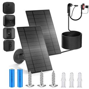 lot 11845 image: Norwill Blink Solar Panel with 4000mAh Battery 13ft Cable Rubber Plug and IP65 Waterproof,Solar USB C Charger Batteries for Blink Outdoor 4(4th Gen3rd GenXTXT2) Camera