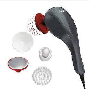 lot 11875 image: Wahl Heat Therapy Corded Vibratory Therapeutic Body Massager, Heated Handheld Massage Tool with Two Speeds, Relieve Neck, Shoulder, Muscle, Leg & Back Pain, Model 4196