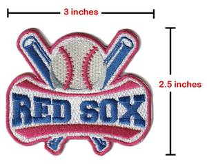 lot 12005 image: MJshop29 Baseball Red Sox Fan Favorite Team Iron On Patches for Clothing Backpacks Jeans Motorcycle Patch Sew On Custom Jackets Hats