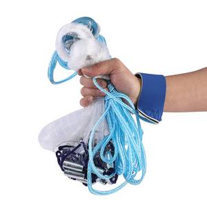 lot 12010 image: Fish Cast Net American Saltwater Monofilament Nylon Hand Throw Heavy Duty Zinc Sinker Weights for Bait Trap Fish 6 Ft Radius