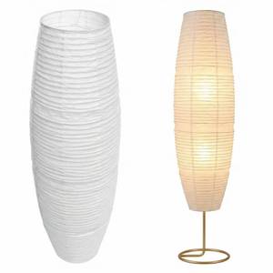lot 12346 image: NUOBESTY Lamp Shade, Foldable Standing Floor Lamp Shades Paper Floor Lampshade Replacement Making Light Soft for Home, Bedroom Light Accessory