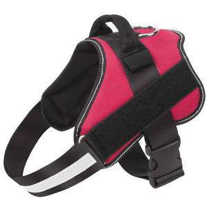 lot 12354 image: Bolux Dog Harness, No-Pull Reflective Dog Vest, Breathable Adjustable Pet Harness with Handle for Outdoor Walking - No More Pulling, Tugging or Choking (Red, XXL)