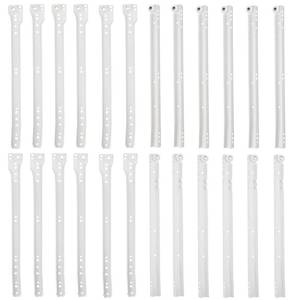 lot 12355 image: MOUYAT 6 Pairs 12 Inch Bottom Mount Drawer Slide, Heavy Duty Drawer Rails with Mounting Screws, Replace Drawer Track Hardware, Fits BottomSide-Mounted Drawer, White