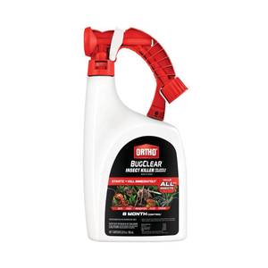 lot 12439 image: Ortho BugClear Insect Killer for Lawns & Landscapes Ready to Spray - Hose-End Applicator, Outdoor Bug Spray, Kills Mosquitoes, Ants, Spiders, and More, 32 fl. oz.