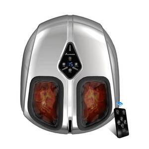 lot 13769 image: Jokupey Shiatsu Foot Massager with Heat,Vibration,Air Compression and Deep Kneading for Plantar Fasciitis, Neuropathy,Improve Foot Wellness,Gifts for Women & Men��Silver��