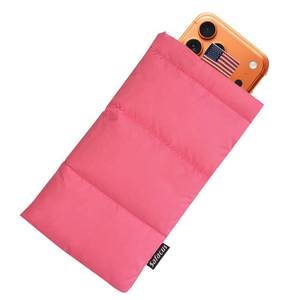 lot 14125 image: SAFACUS Thermal Phone Case Prevent OVERHEATING in The Sun, Cellphone Pouch for Camping Prevents Freezing, Extends Battery Life, Outdoor Warm Cover Bags for iPhone,Samsung Galaxy (Pink)