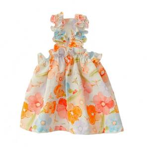 lot 14137 image: Anelekor Hawaiian Dog Dress for Small Dog Girl Summer Dog Clothes Puppy Princess Dress Floral Pattern Tropical Pet Beach Outfit for Cat Dogs (Medium,Hawaii)��